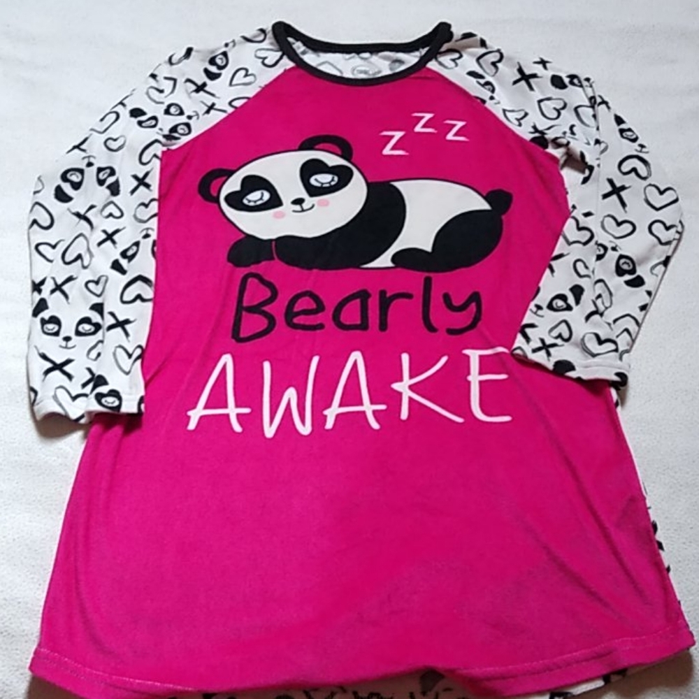 Wonder Nation Poly Fleece LS Nightshirt Size 7/8